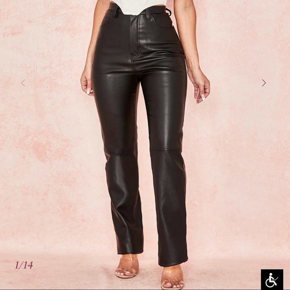House Of CB Faux Leather Pants